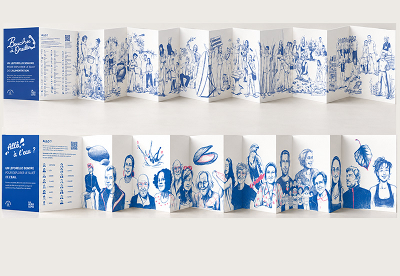 Le leporello sérigraphié